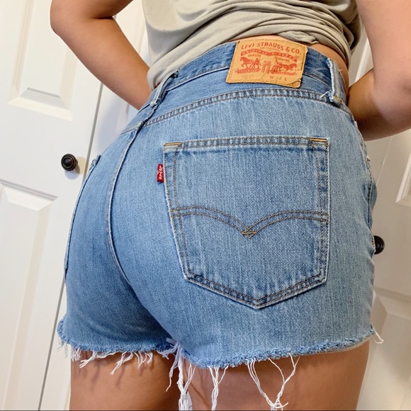 Levi's Pants - Vintage Levi’s 501 Light Wash Denim Shorts